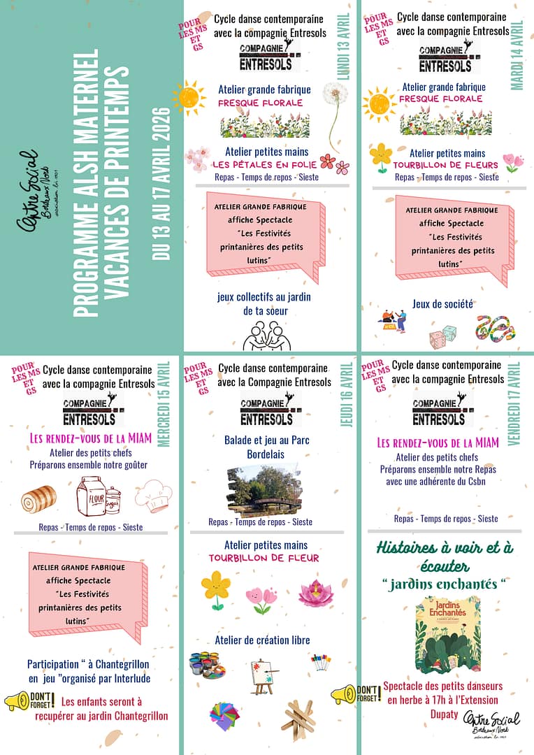 vacances printemps 2026 mater 2/2